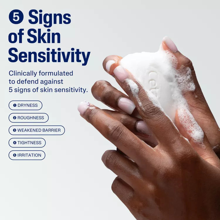 Cetaphil Soothing Bar Soap | Gentle Cleanser for Sensitive & Dry Skin