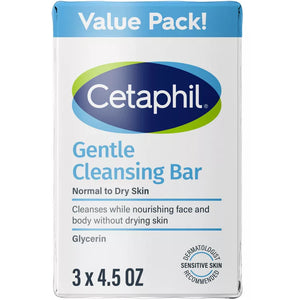 Cetaphil Soothing Bar Soap | Gentle Cleanser for Sensitive & Dry Skin
