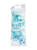 Gillette simply venus razors with aloe vera extract 2 blades 4 pcs