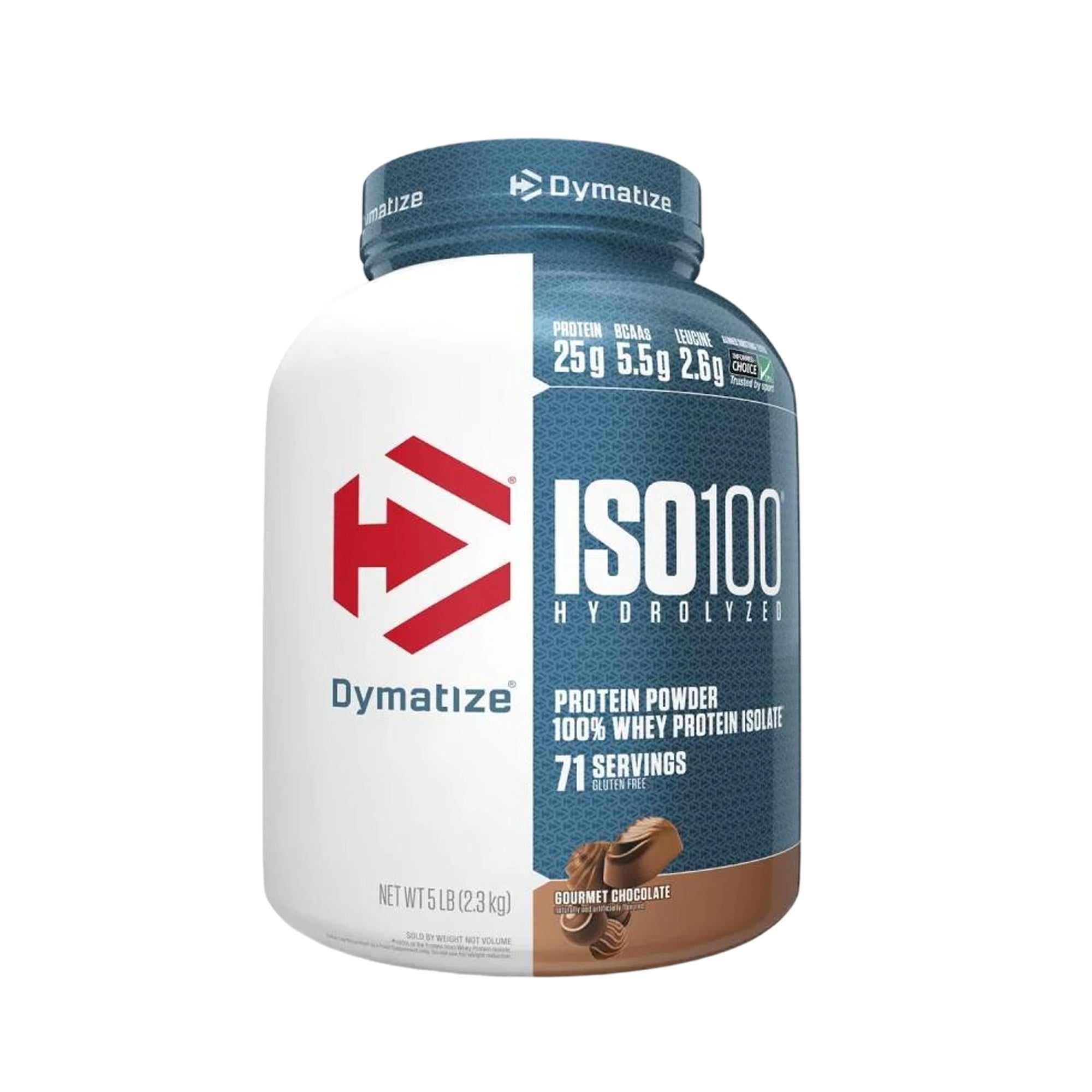 Dymatize ISO 100 Whey Protein Isolate Gourmet Chocolate 5 lbs