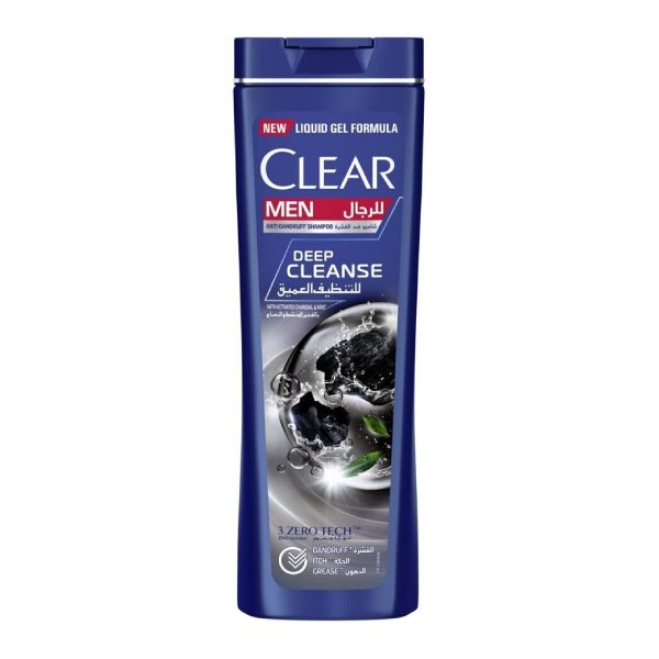 Clear Clear Hair Shampoo 190ml Anti-Dandruff Men Deep Cleanse With Charcoal And Mint
