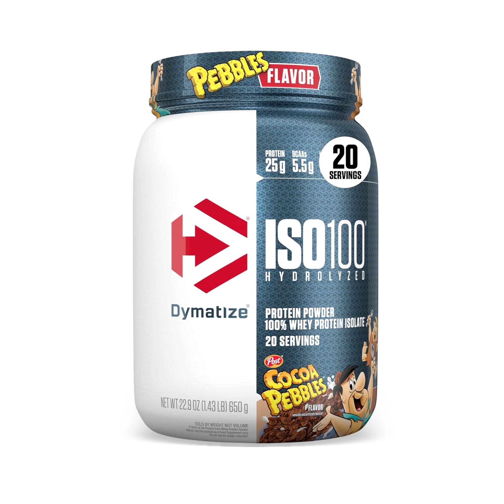 Dymatize ISO 100 Whey Protein Isolate - Cocoa Pebbles - 650g 20 Servings