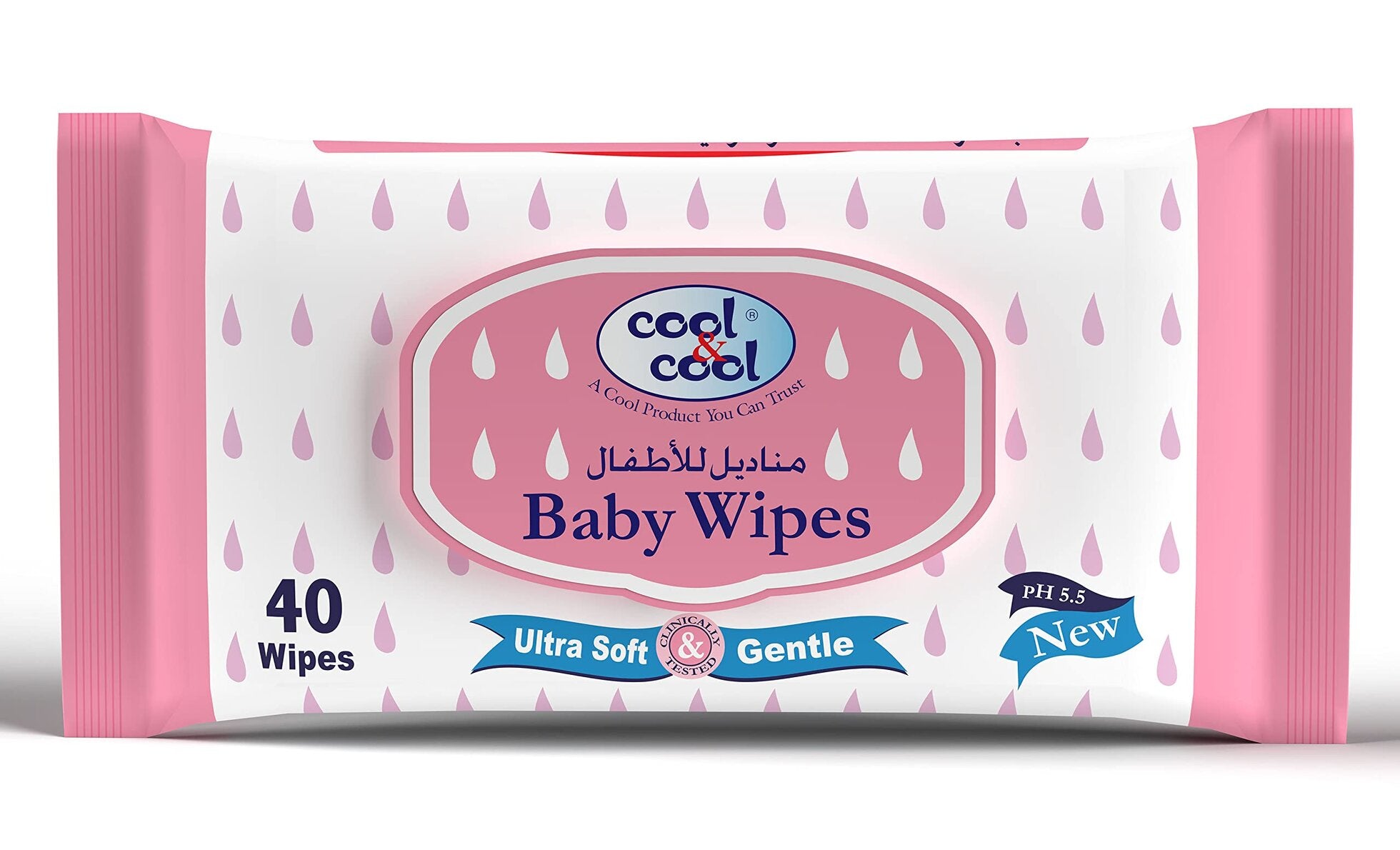 Cool-&-Cool-Baby-Wipes-40pc-Ultra-Soft-Gantle-