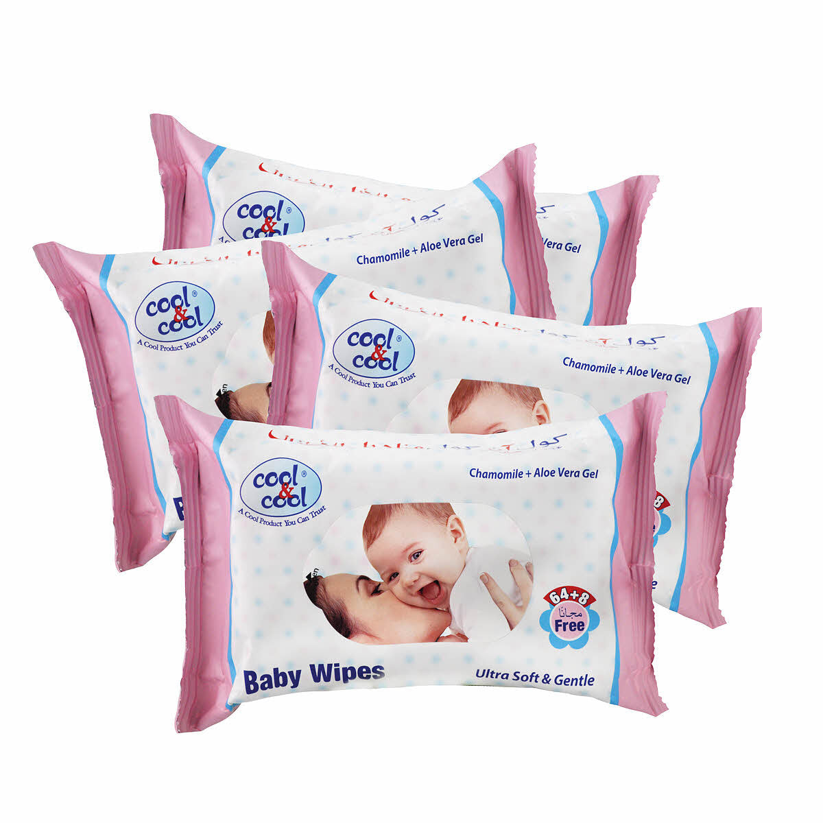 Cool-&-Cool-Baby-Wipes-72pc-Ultra-Soft-Gantle-2+2-Free-
