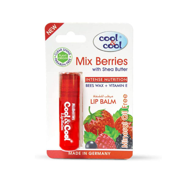 Cool & Cool Cool & Cool Lip Balm 4.60g Intense Nutrition Mixed Berries With Shea Butter