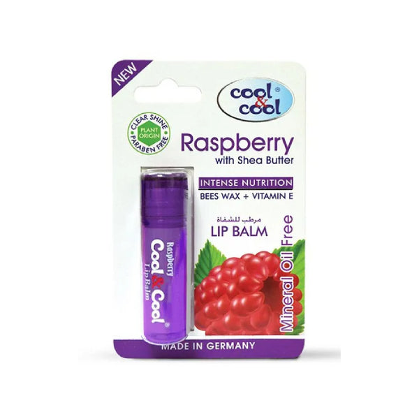 Cool & Cool Cool & Cool Lip Balm 4.60g Intense Nutrition Raspberry With Shea Butter