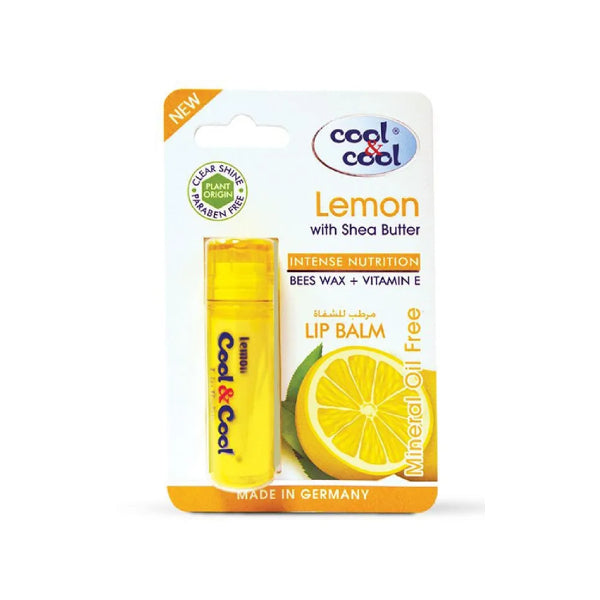 Cool & Cool Cool & Cool Lip Balm 4.60g Intense Nutrition Lemon With Shea Butter