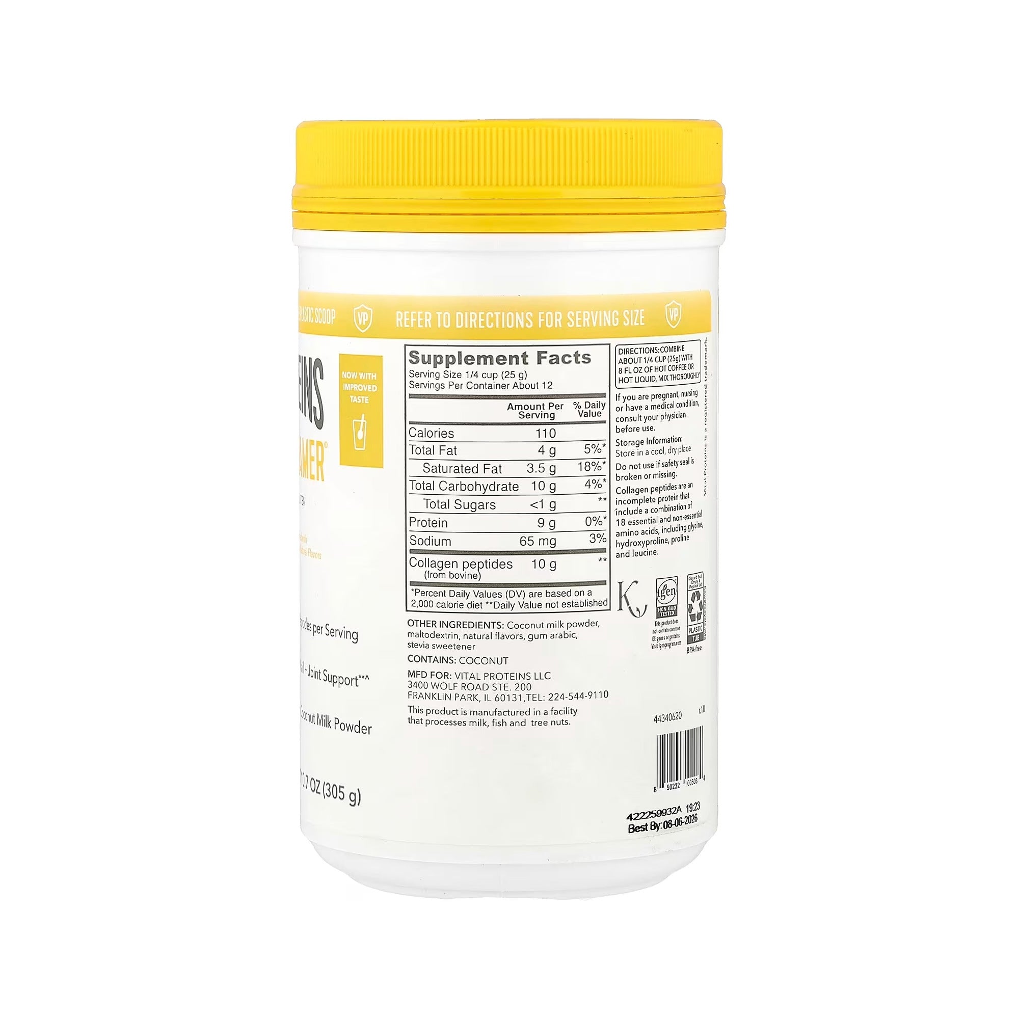 Vital Proteins مسحوق الكولاجين بنكهة الفانيليا 300g