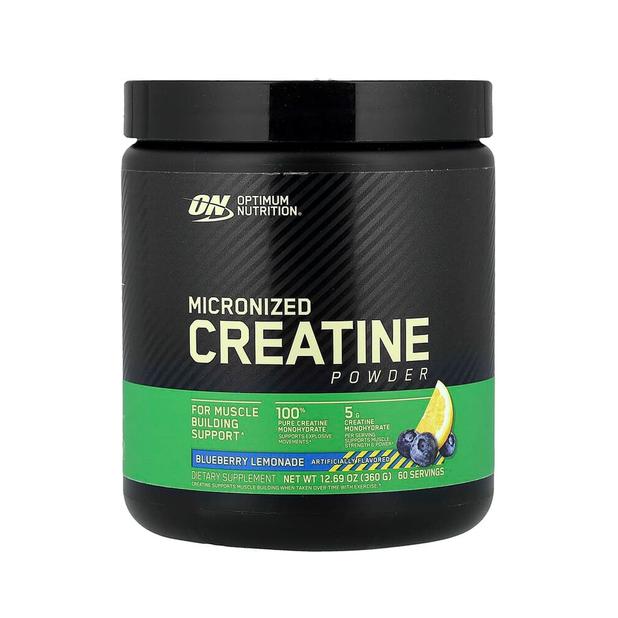 أوبتيموم نيوترشن - مسحوق الكرياتين بنكهة التوت والليمونادة - 60 حصة - 360 جرام