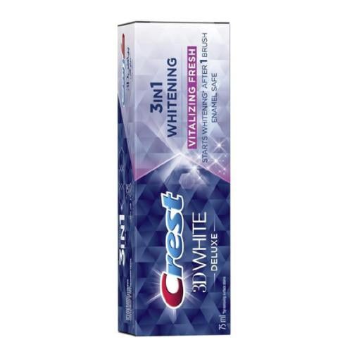 Crest Crest Toothpaste 75ml 3D white Deluxe Vitalizing Fresh