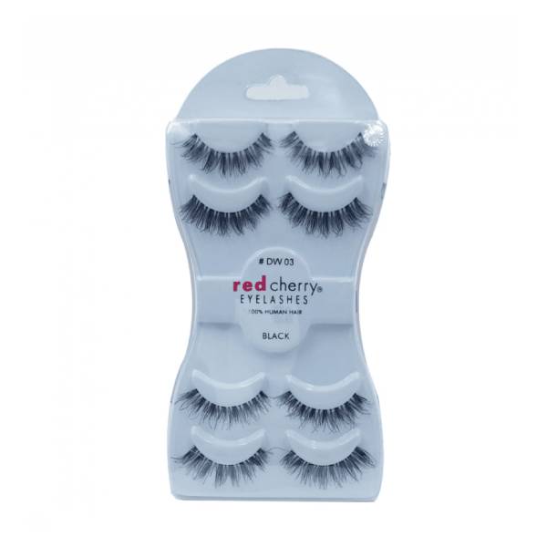 Red cherry eyelashes set #dw03 4 pairs