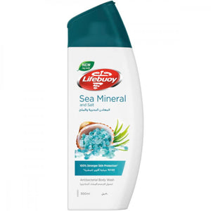 Lifebuoy Shower Gel 300ml Sea Mineral And Salt With Loofah
