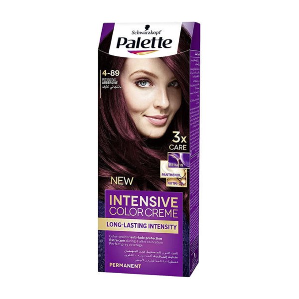 Palette intensive color crème 4.89 intensive aubergine