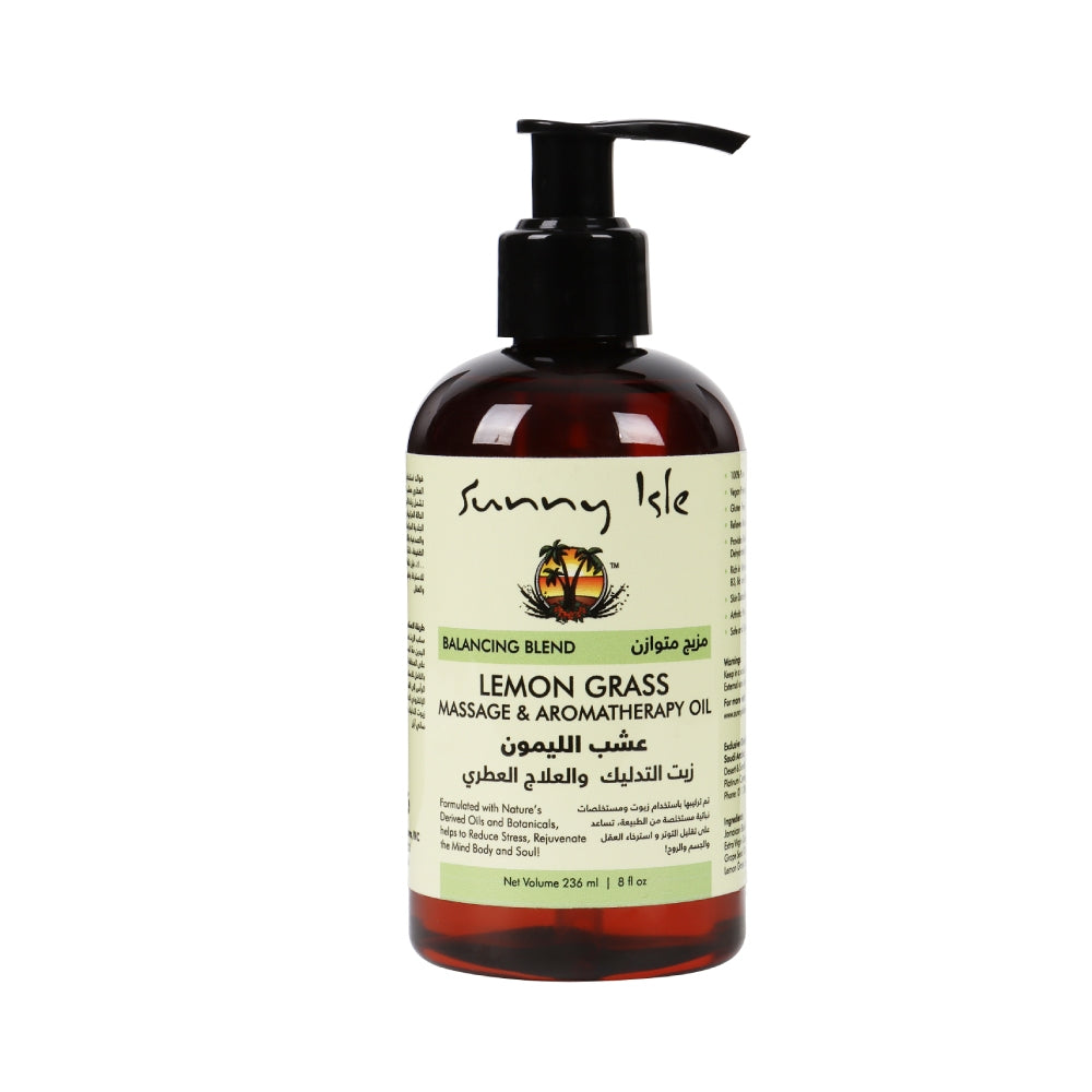 Sunny Isle Massage And Therapy Oil 236ml Aromatic With Lemon