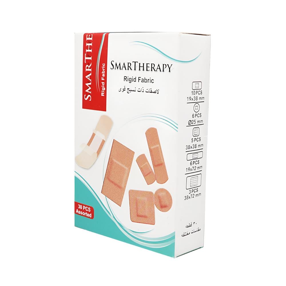 Smart therapy wound patches 30 pcs small assorted fabric