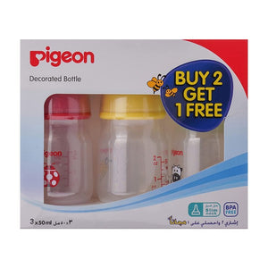 Pigeon feed bottle plastic (2 + 1 free) 50 ml