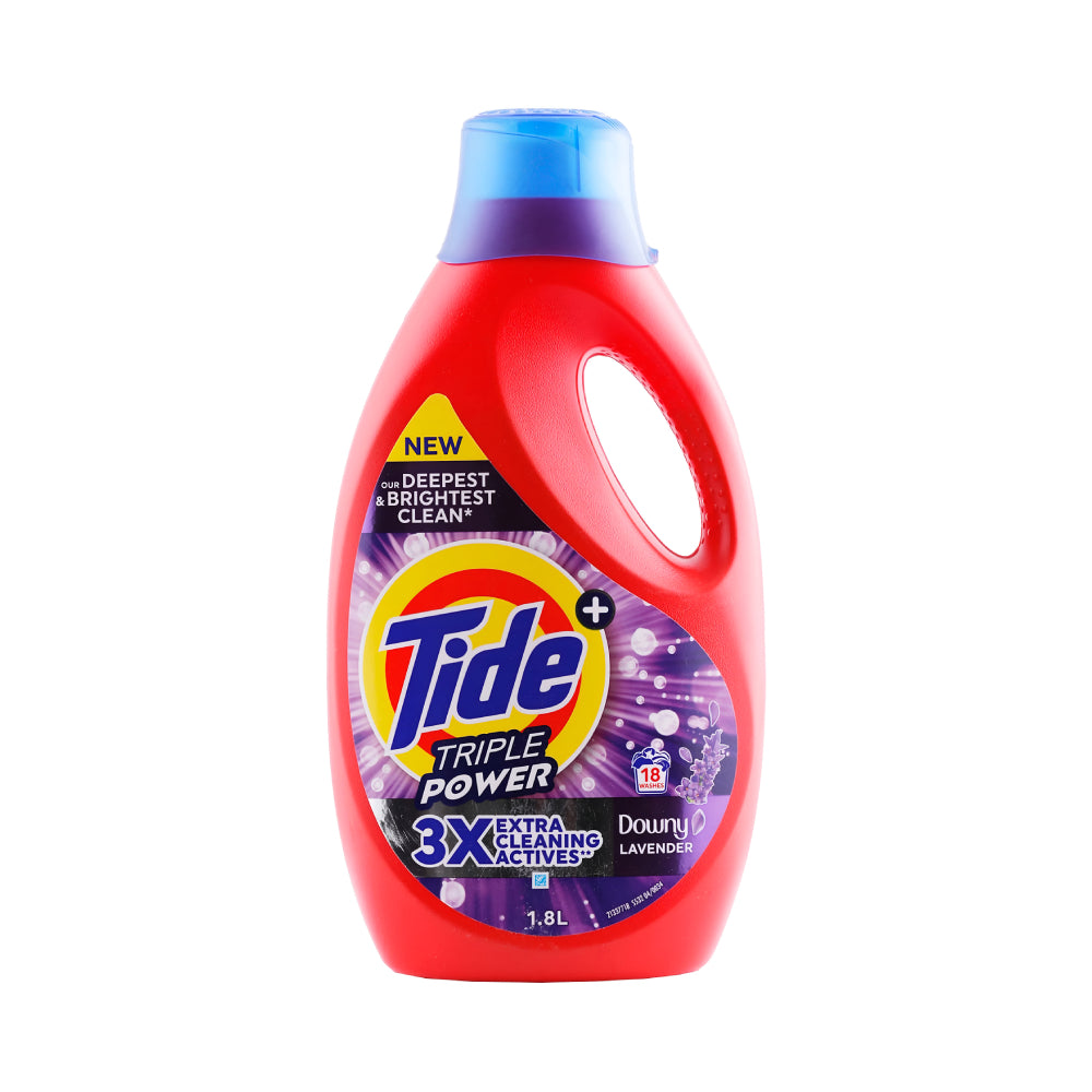 Tide Laundry Liquid 1.8L Triple Power Downy Lavender