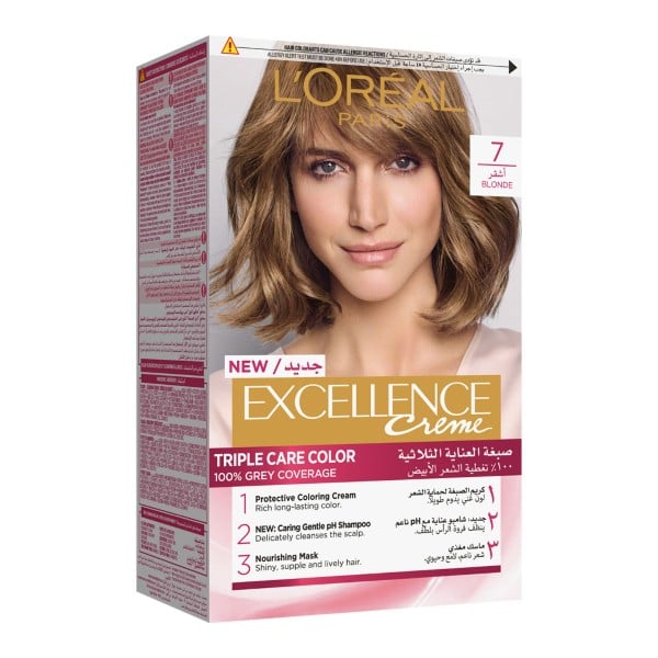 Loreal Loreal Hair Color Cream Excellence Triple Care 7 Blonde