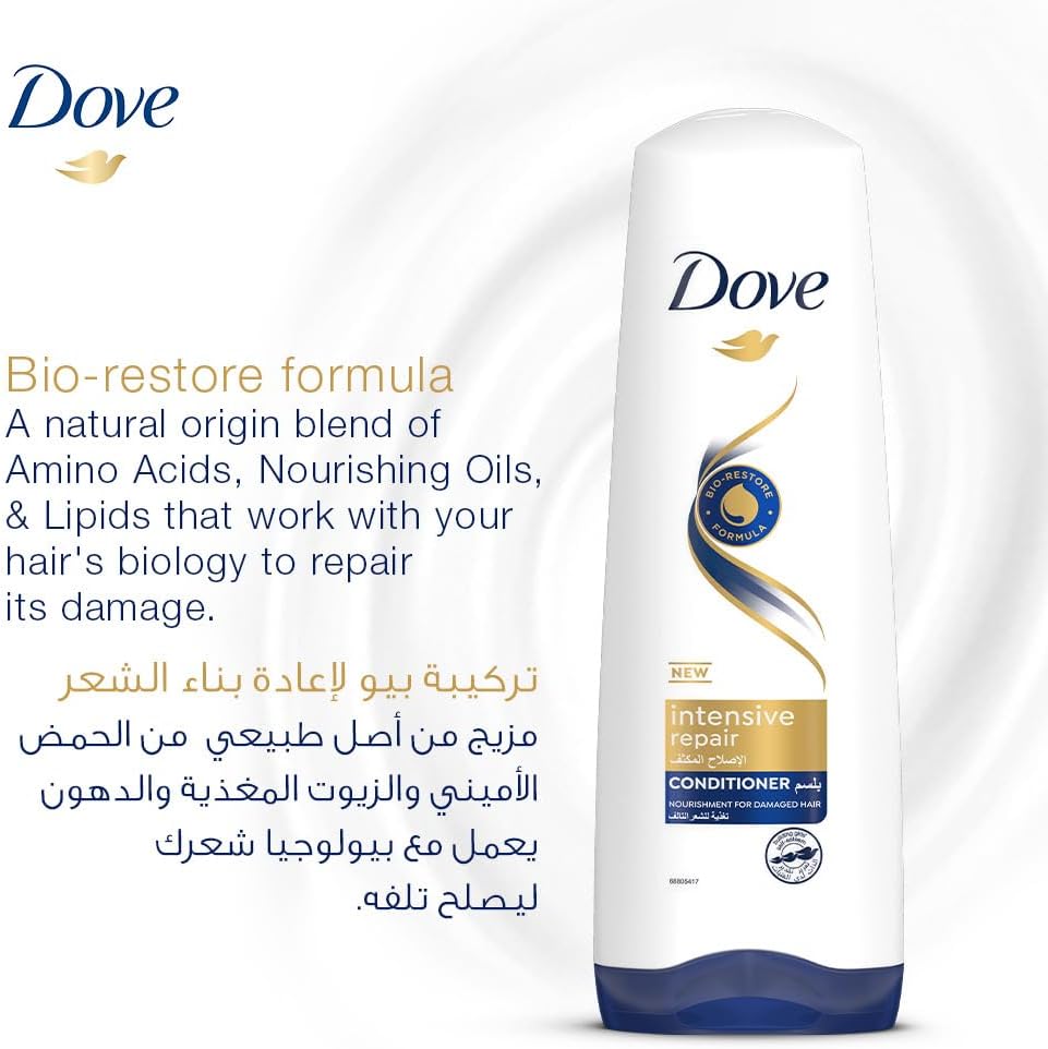 Dove Intensive Repair Conditioner for Damaged Hair - 350ml Bottle