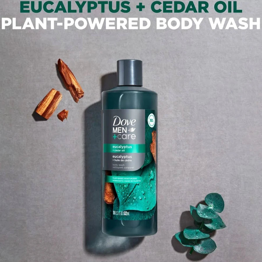 Dove Men+Care Eucalyptus & Cedar Body Wash - Moisturizing Shower Gel 532ml