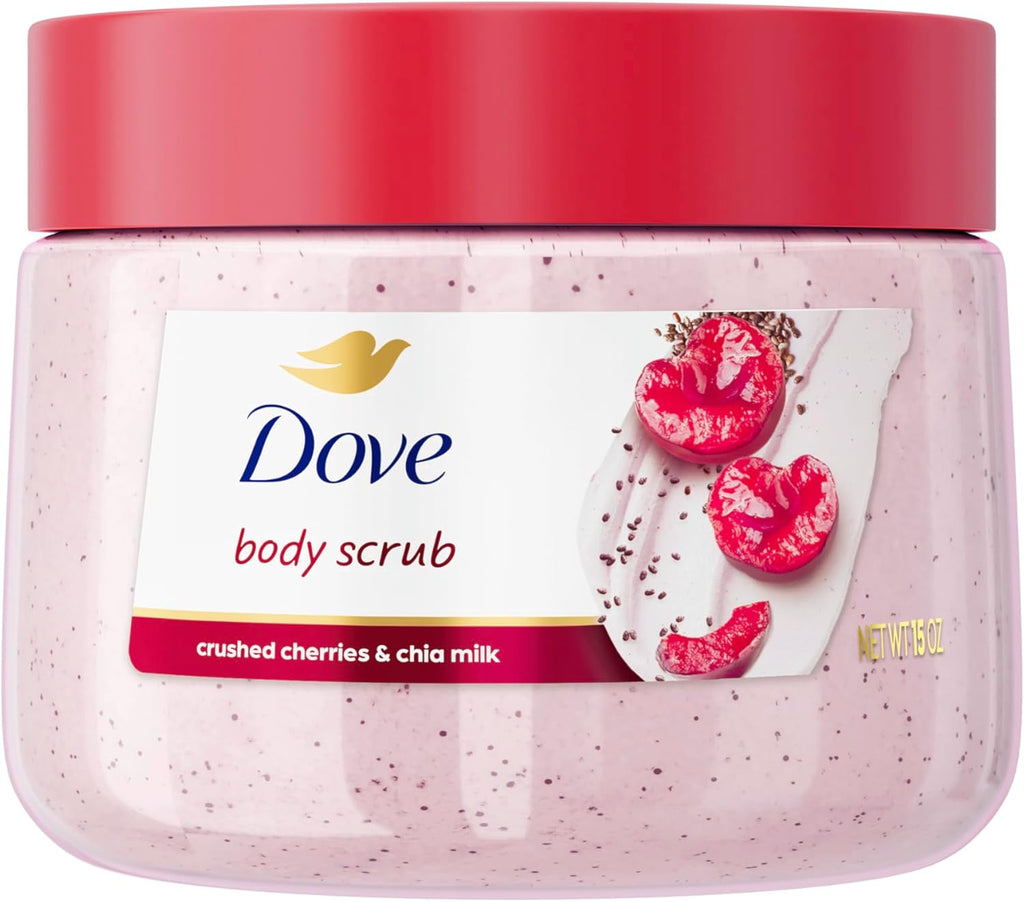 Dove Body Scrub – Exfoliating Cherry & Chia Milk Skin Cleanser (425g)