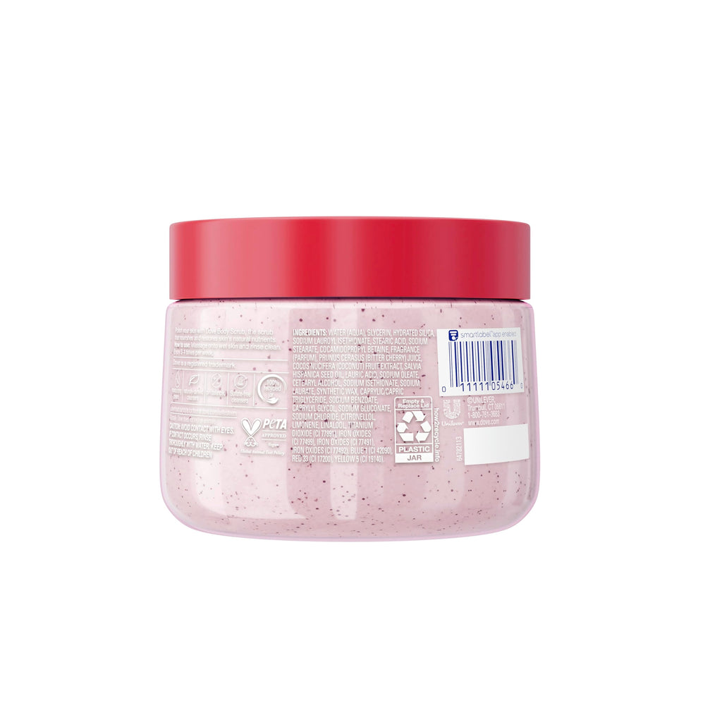 Dove Body Scrub – Exfoliating Cherry & Chia Milk Skin Cleanser (425g)