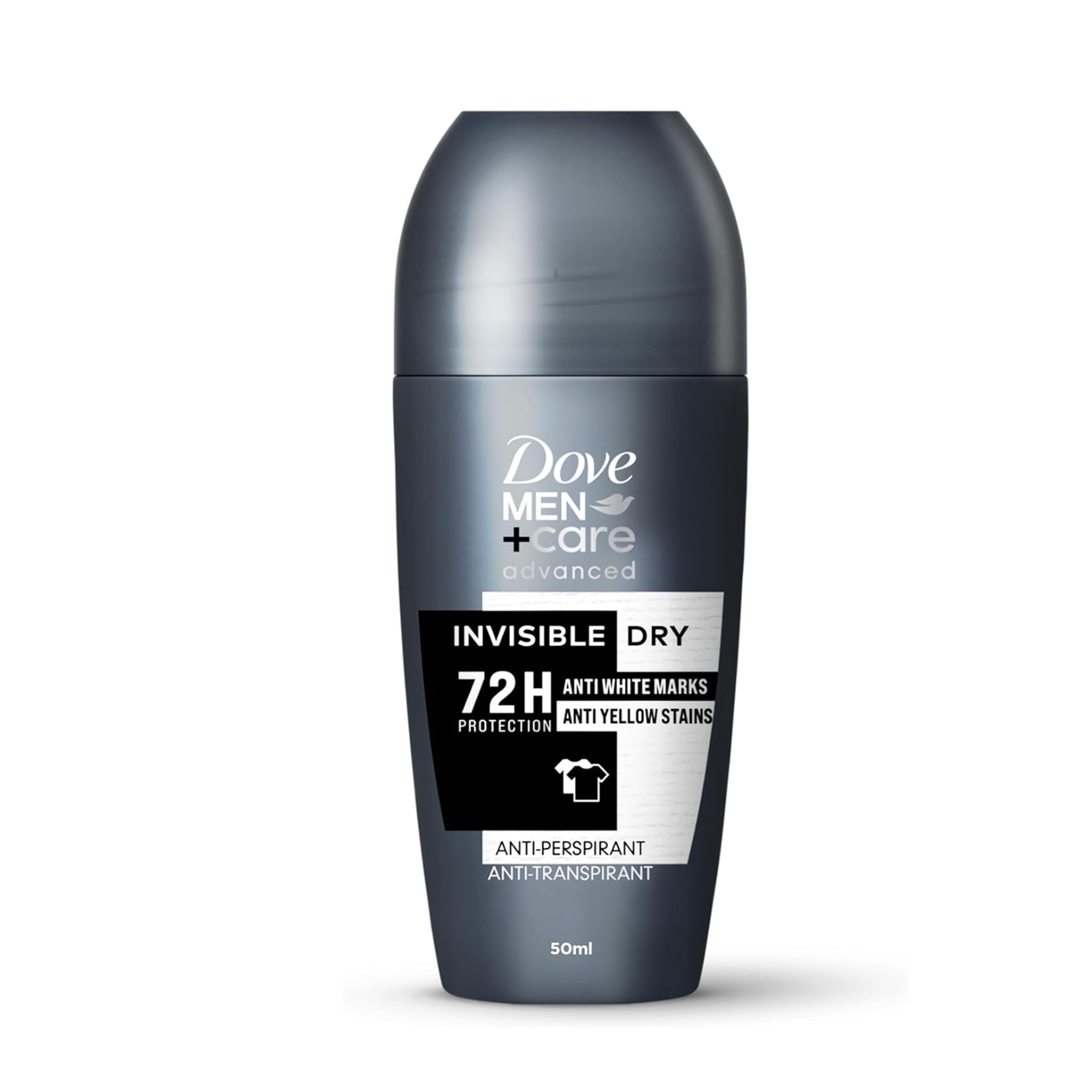 مزيل العرق الجاف غير المرئي Dove Men+Care - 50 جم حماية ضد البقع