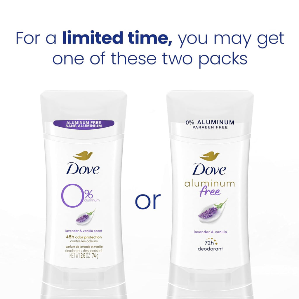 Dove Aluminum-Free Deodorant – Lavender & Vanilla 74g