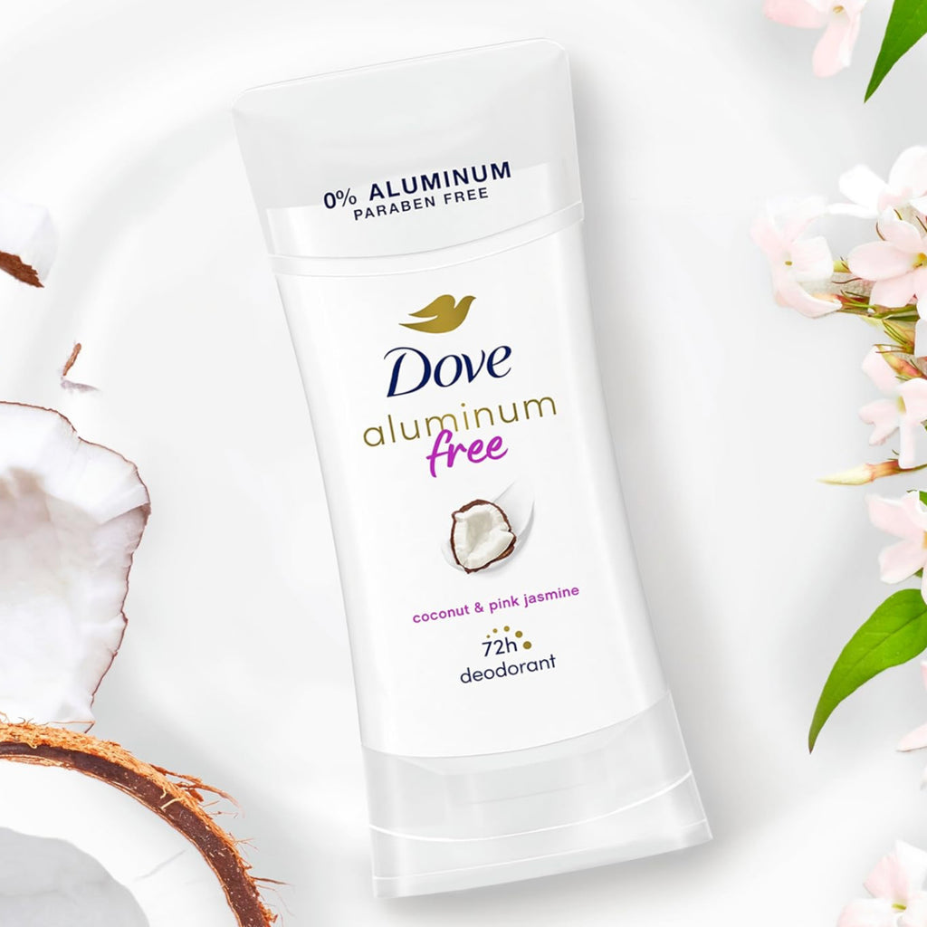Dove Aluminum-Free Deodorant Stick – Coconut & Pink Jasmine (74g)
