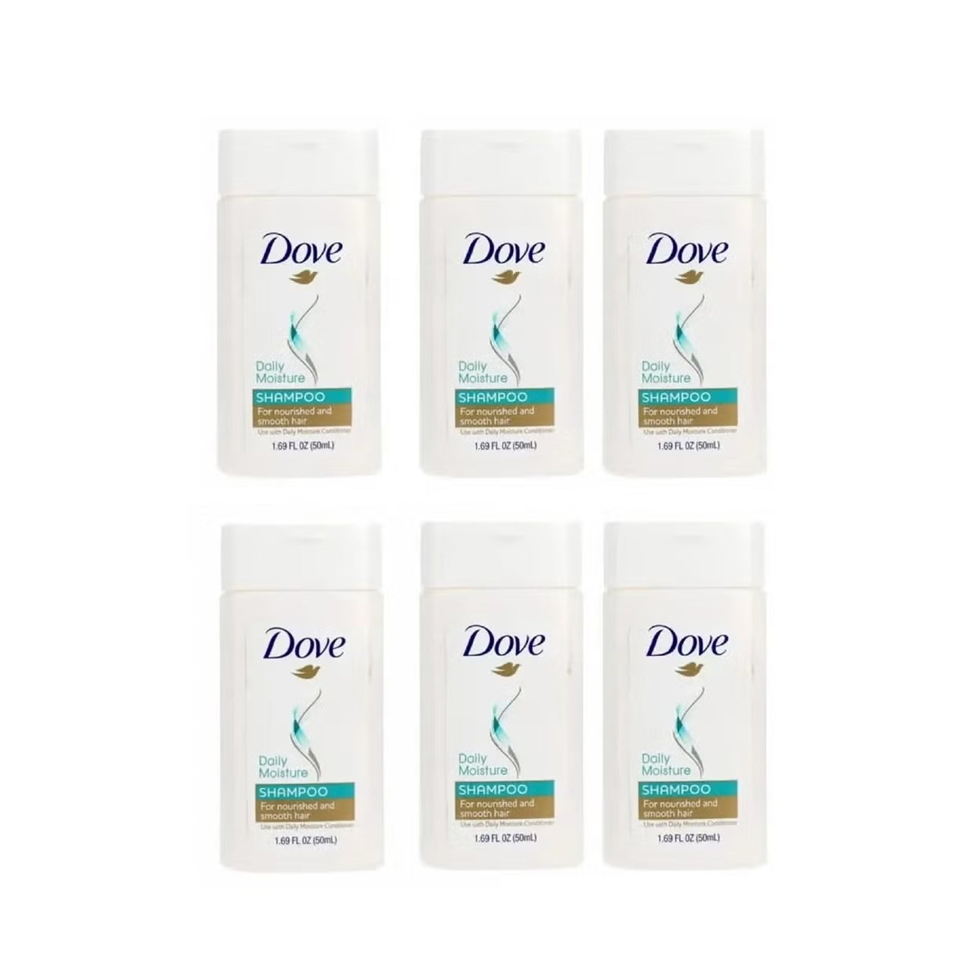 شامبو دوف ديلي مويستشر 50 مل، عبوة من 60 قطعة (10 عبوات × 6 قطع)