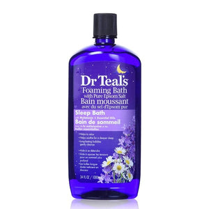 Dr Teal's Foaming Bath with Pure Epsom Salt and Melatonin for Sleep