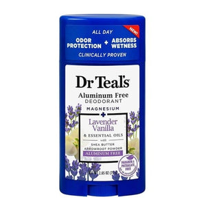 Dr Teal's Aluminum-Free Deodorant Stick with Lavender & Vanilla, 75g