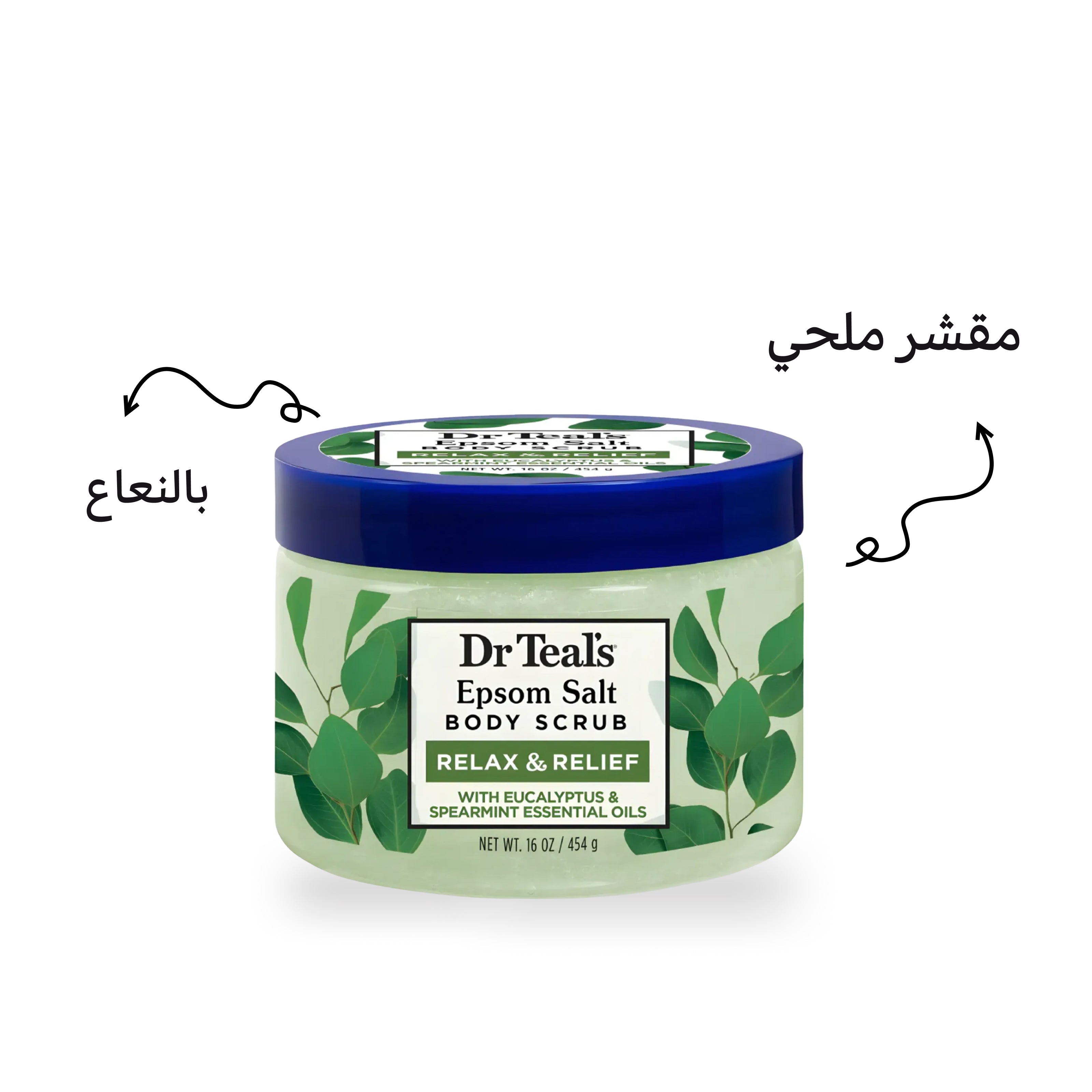 Dr-Teals-Body-Salt-Scrub-454gm-Eucalyptus-&-Spearmint