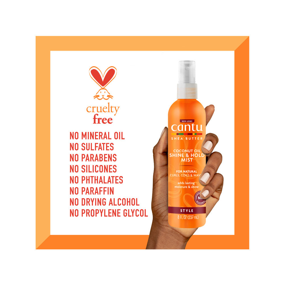 Cantu Hair Spray Shea Butter And Coconut Oil For Shine And Hair Hold 237ml