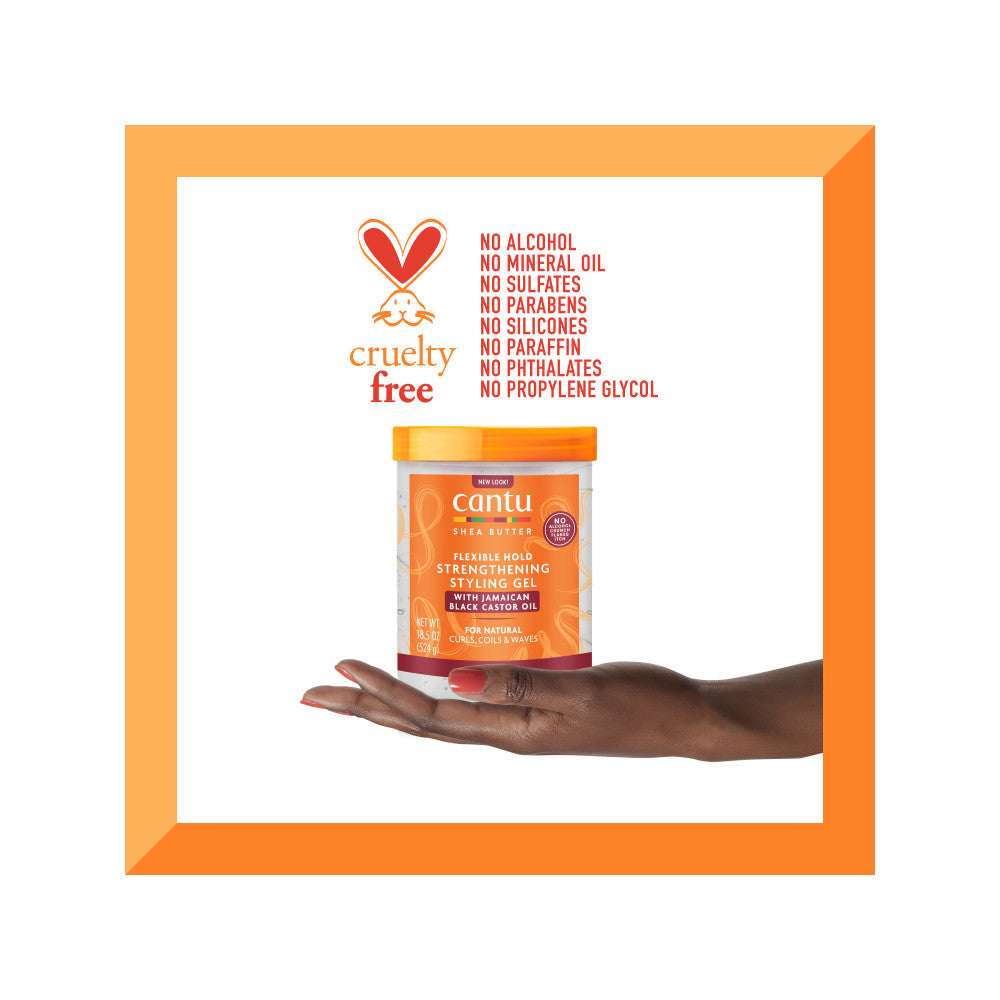 Cantu Hair Gel Jamaican Black Castrol Oil 524g