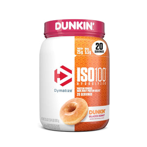 Dymatize ISO 100 Whey Protein Isolate - دونات مزججة من Dunkin - 610 جم