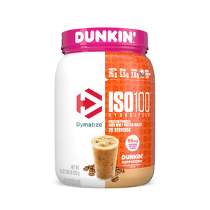 Dymatize ISO 100 Whey Protein Powder – Dunkin Cappuccino 620g (20 Servings)