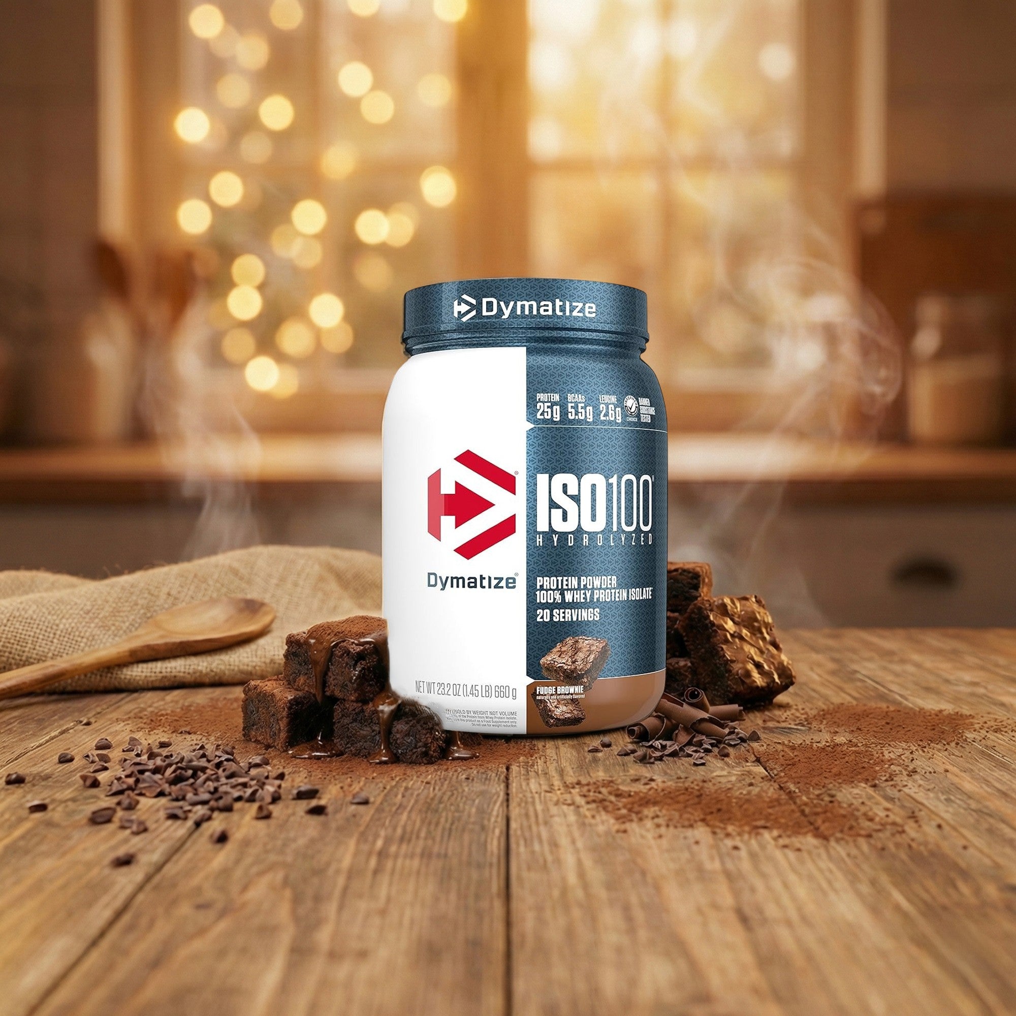 Dymatize ISO 100 - Fudge Brownie 660g - 20 Serving