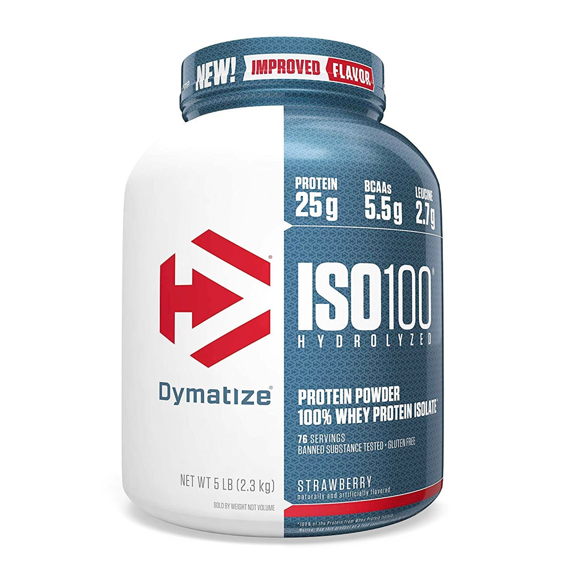 Dymatize ISO 100 Whey Protein Isolate – Hydrolyzed Muscle Building Fuel 5 LB