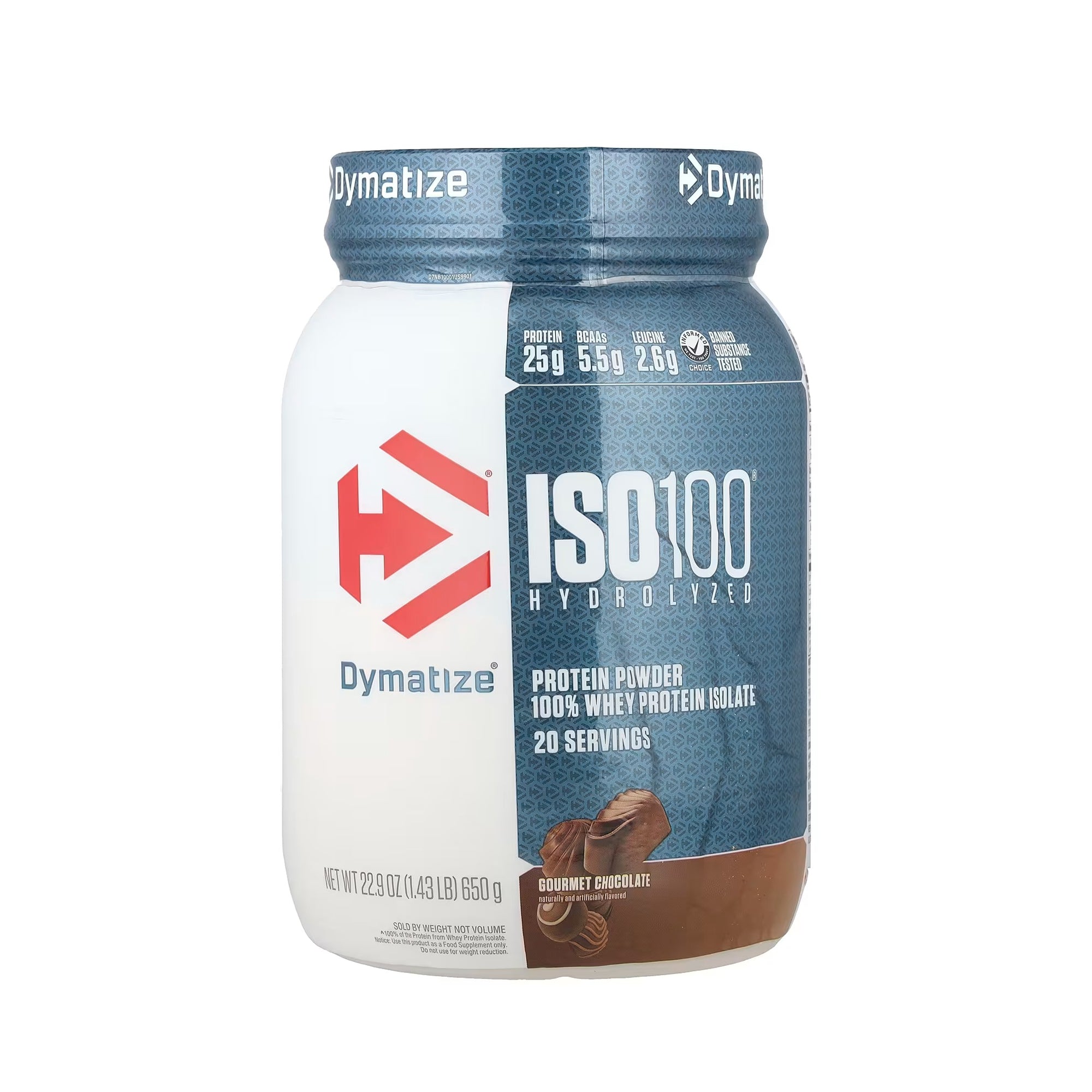 Dymatize ISO 100 Whey Protein Isolate – Gourmet Chocolate 1.43 lb (20 Servings)