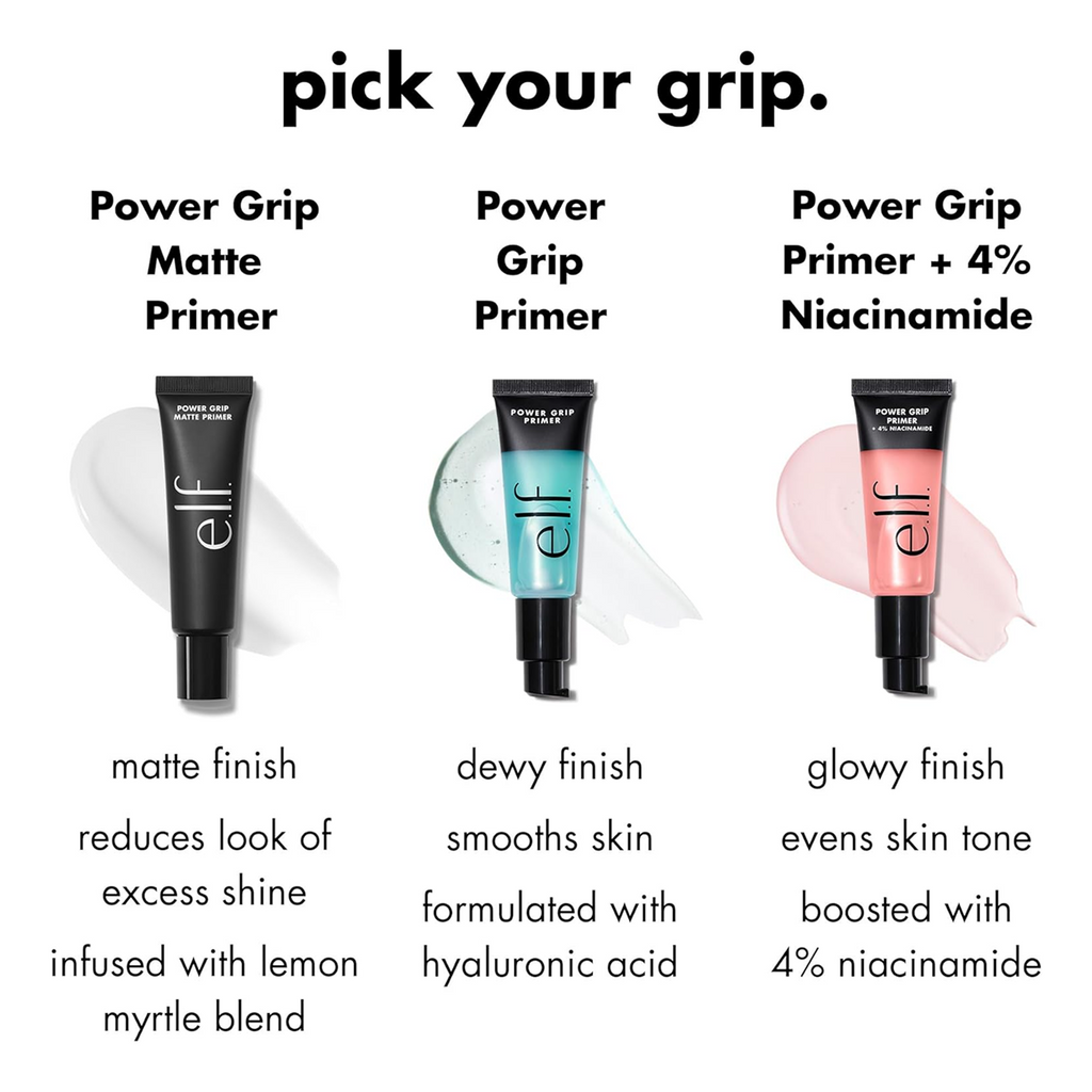 e.l.f. Power Grip Face Primer – قاعدة مكياج طويلة الأمد لتنعيم البشرة