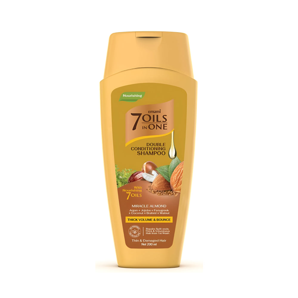 Emami hair shampoo 400ml 7in1 double moisturizing with miracle almond scent