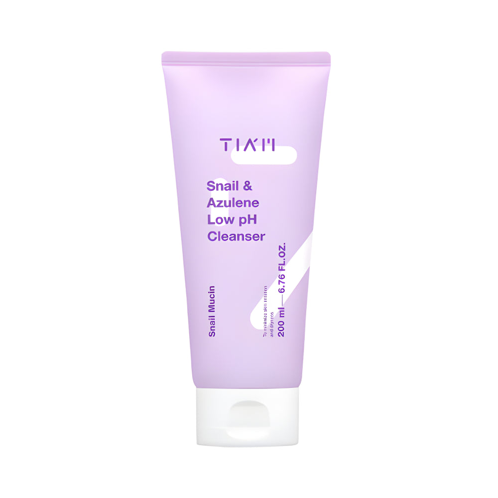 TIAM Face Wash 200ml Snail Gel For Skin Moisturizing And Azulene For Skin Soothing