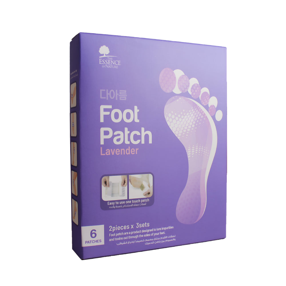 The essence of nature foot care 6pc lavender therapeutic foot patch