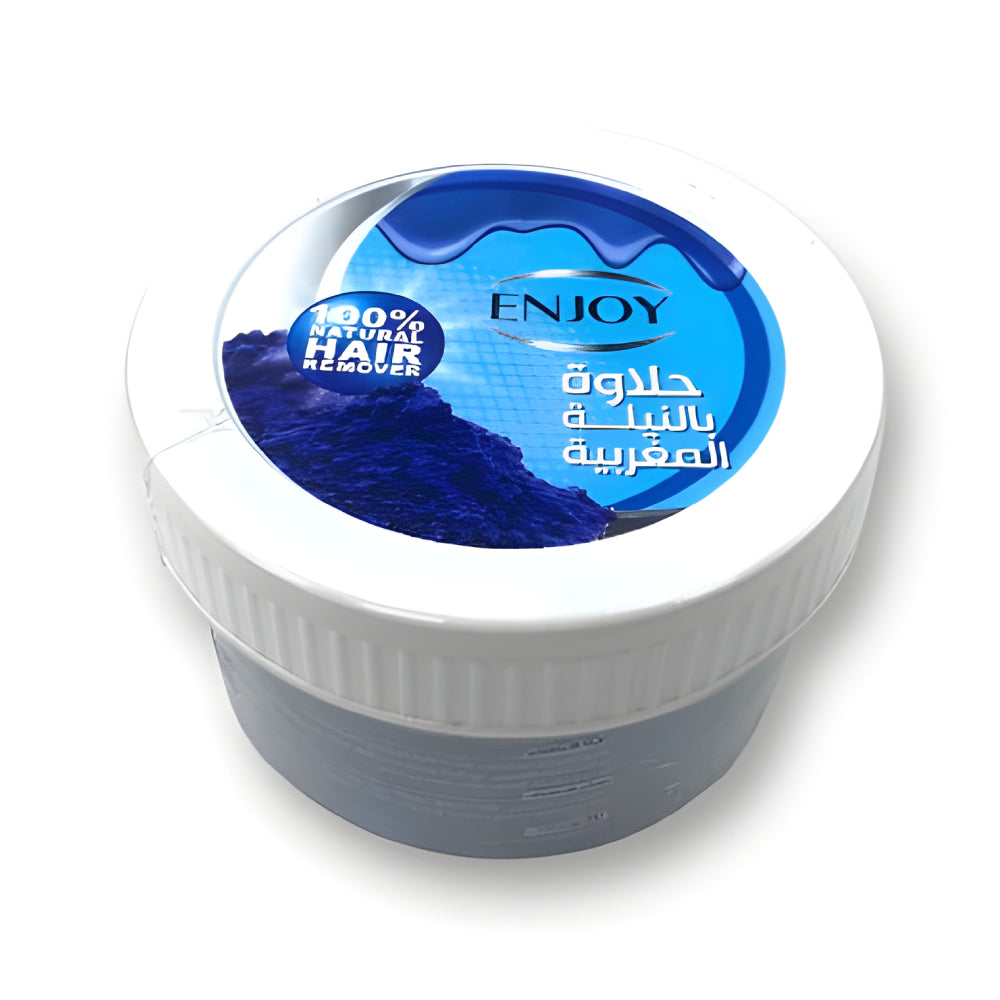 استمتع بشمع إزالة الشعر 400 مل مع اللون الأزرق النيلي