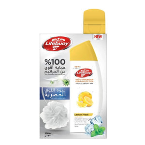 Lifebuoy Shower Gel 300ml Lemon Fresh With Loofah