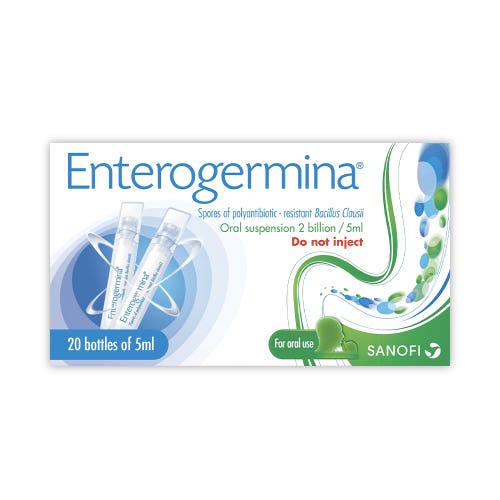 Enterogermina Oral Suspension 2 Billion 5Ml 20 Bottles