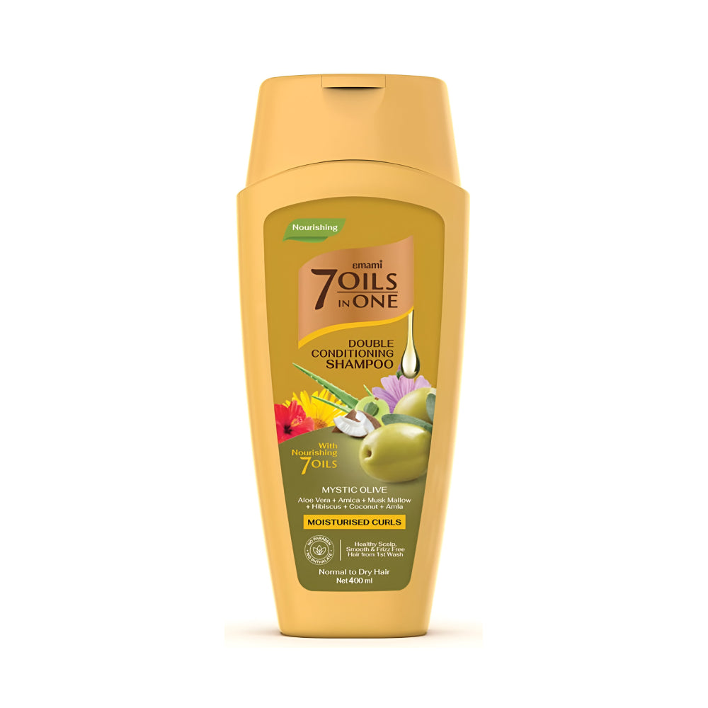Emami hair shampoo 400ml 7in1 double moisturizing with purifying aloe extract