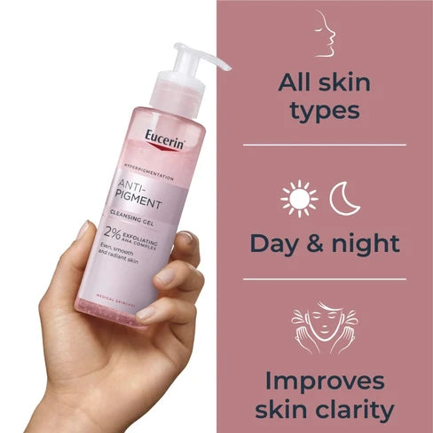 Eucerin Gel Cleanser Even Pigment Perfector 200ml Exfoliator And Skin Softener