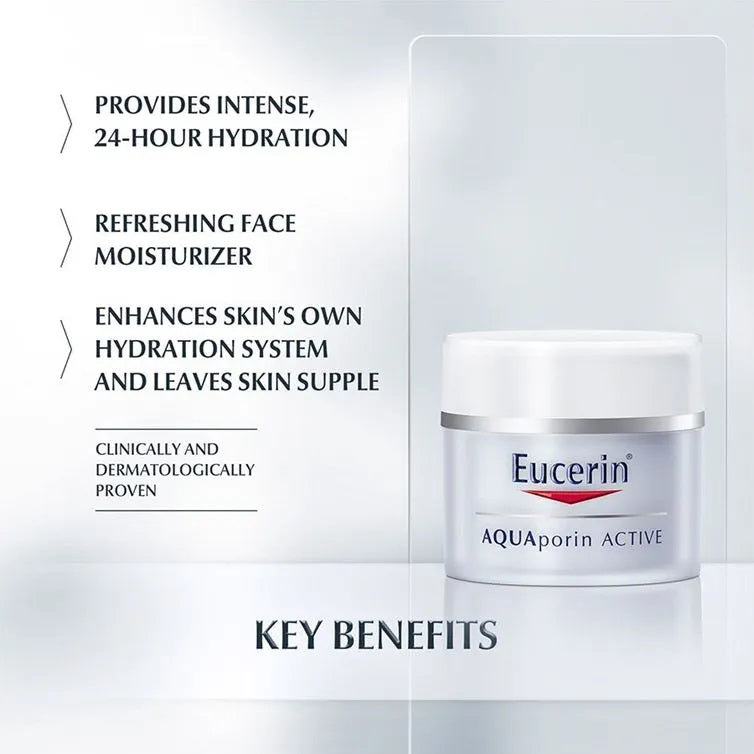 Eucerin Aquaporin Active Facial Moisturizing Cream for Normal to Combination Skin – 50 ml